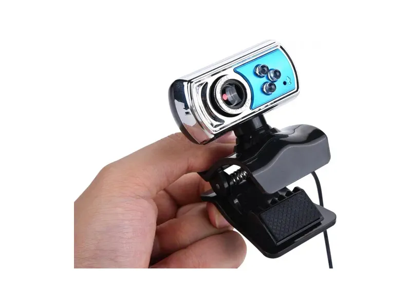 Webcam, 360 Degree Rotation Plug and Play High Sensitivity12 Megapixels Web Cam Camera, for Notebook LCD Screen Computer Live Streaming, Online Studying