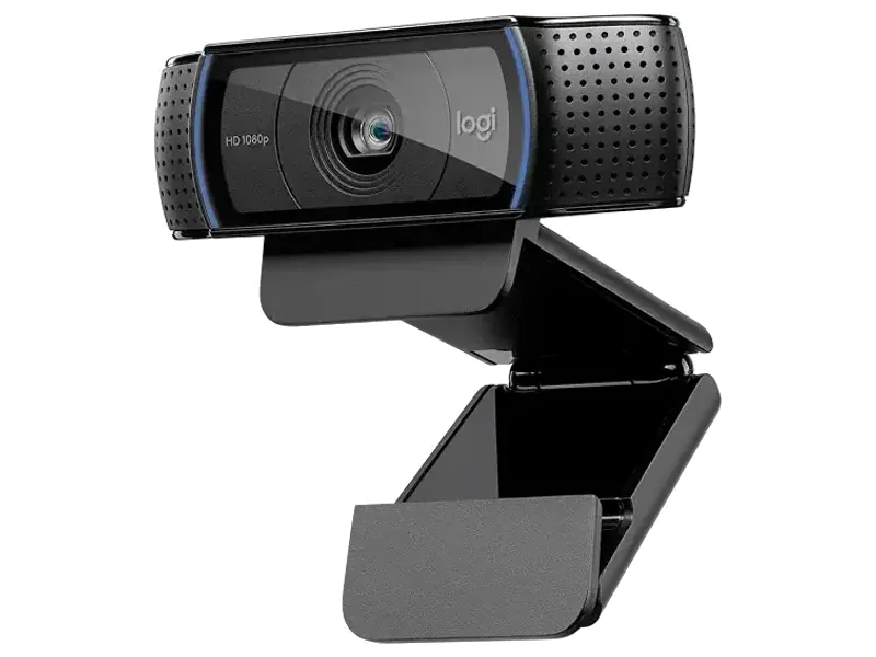 Logitech C920 HD Pro Webcam - 1080p, Optical, Full HD Streaming Camera for Widescreen Video Calling and Recording, Dual Microphones, Autofocus, Compatible with PC - Desktop Computer or Laptop - Black