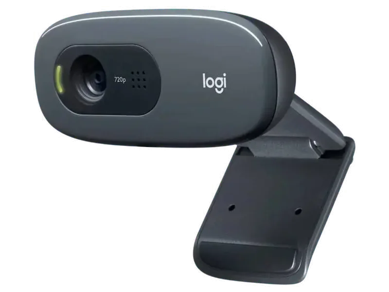 Logitech C-270 HD Webcam 720p, with Microphone, USB Connectivity